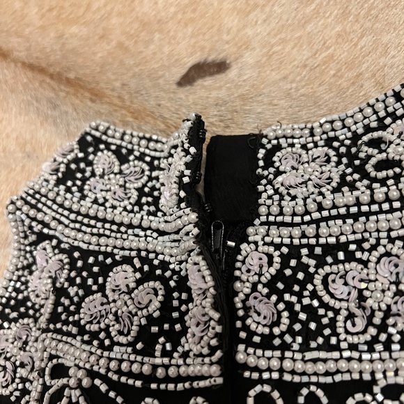 Vintage 90s Beaded Embellished Silk Sleeveless Halter Evening Top NWT - Picture 11 of 13